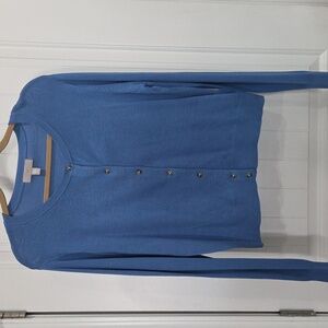 H&M Electric Blue Loose Fit Cardigan NWOT, LARGE